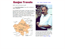 Tablet Screenshot of gunjantravels.com